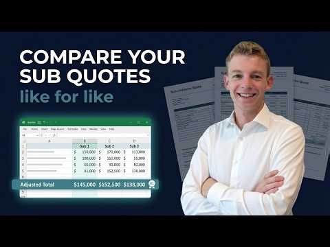 How to Compare Subcontractor Quotes with AI (Like for Like)