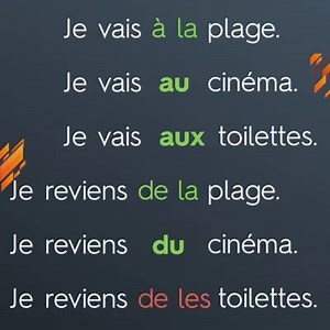 79K views · 7.8K reactions | Comment utiliser les articles contractés ? À + LE = AU À + LES = AUX DE + LE = DU DE + LES = DES | Apprendre le Français : École El Ameed | Facebook