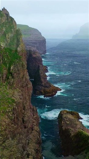 Edge of the North Atlantic | Faroe Islands Sea Cliffs. #faroeislands #travel #slowtv #4knature
