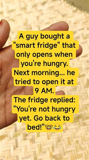 Smart Fridge Won't Open Until You're Hungry 😕 #funny #comedy #jokes #fyp #shorts #memes
