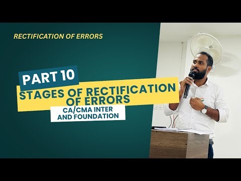 P-10: Stages of rectification of errors