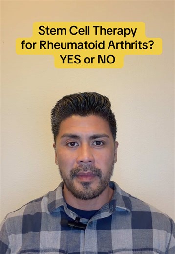 Stem cell therapy for Rheumatoid Arthritis? YES or NO #stemcells #stemcelltherapy #rheumatoidarthritis