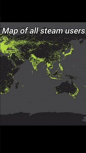 map of all steam users (NORTH KOREA?!)