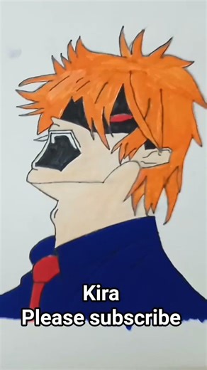 Kira Drawing #ytshorts #youtubeshorts #art #drawing #anime #kira