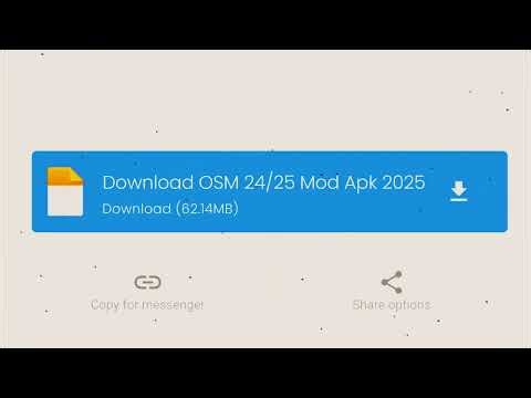 OSM 24/25 Soccer Manager Mod Apk 2025 VIP Unlimited Money - Mod Menu ANDROID-IOS 2025 Hack