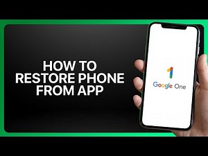 How To Restore Phone From Google One Backup In Google One App 2025! Tutorial