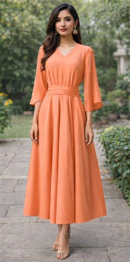 Stylish Long Dress Cutting & Stitching | Designer Belt Dress | Full Detailed Tutorial Hindi