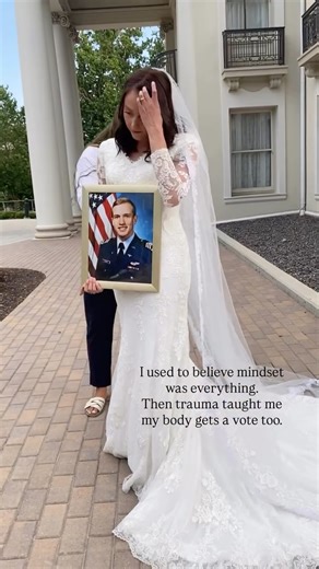 Hannah Allen on Instagram: "Two years after my husband passed away, I did a bridal photoshoot with the very talented @aloralani The one I never got to do while he was alive. I showed up. Got dressed. Smiled for the camera. But did you catch the head bobble? Throughout the entire shoot, my body was subtlety shaking out of no where. And I couldn’t explain why and I did my best to contain it and conceal it. I was mentally fine but something else was going on. For years, I’d lived by ‘mind over matt