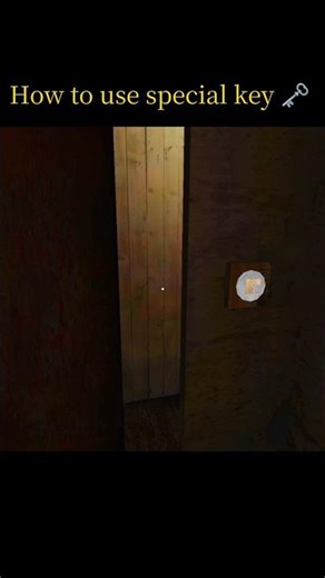 How to use special key 🗝️#granny #horror #shorts