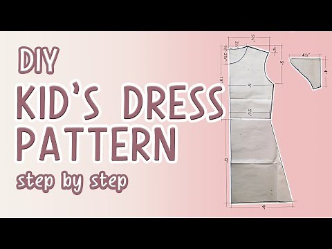 ⭐️HOW TO MAKE KIDS DRESS PATTERN TUTORIAL | DRESS DRAFTING | SEWING EOMMA❤️