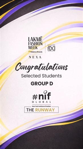 NIF GLOBAL formerly NIFD GLOBAL on Instagram: "Group D | Congratulations to all the Fashion & Interior design students participating in the Design Selection Process of NIF Global ‘The Runway’ during Lakmé Fashion Week x FDCI. #NIFGlobal #TheRunway #LFWxFDCI #FashionPlatform #FutureOfFashion"