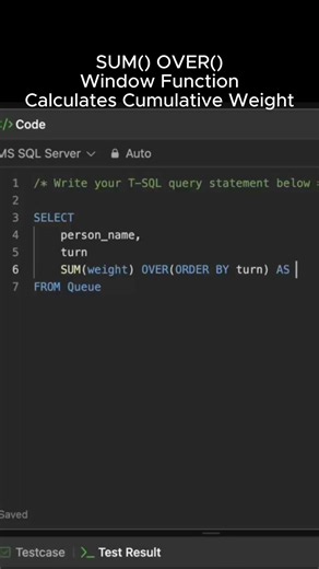 LeetCode 1204 SQL Solution ⏱️ #Shorts