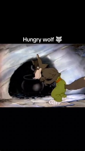 Hungry Wolf Cartoon - Heartwarming Interaction with Animals