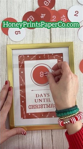 🎄DIY Christmas countdown with ‪@HoneyPrintsPaperCo‬