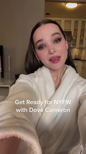 @Dove Cameron is ready for Fashion Week! See her get ready for the #MichaelKors fall 2022 show during #NYFW. #VogueRunway #FashionForYou