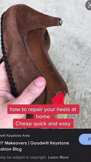 How to repair your heel tips cheap, quick and easy #shoerepair #heeltiprepair #heeltip