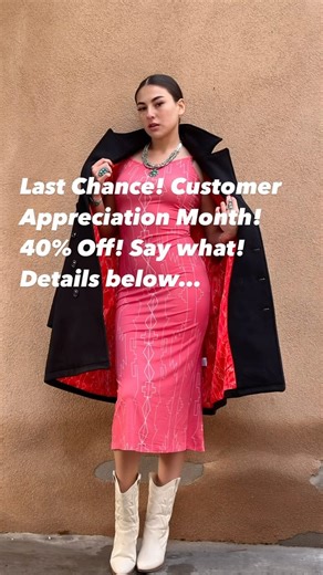 ✨ Last Day of Sky-Eagle Collection’s Big Sale! ✨ Hey fashionistas! We are back in the USA! Sky-Eagle HQ is now in Taos! 💃✨ Today is the LAST day to use promo code MAY for an incredible 40% OFF on any order. Don’t miss out! Discover the latest trends and update your wardrobe at @skyeaglecollection (link in bio) or visit www.skyeaglecollection.com. 🛒💫 Thank you to all our supporters—we are forever grateful! Let’s celebrate fashion and gratitude together! 🎉💖 #CustomerAppreciation #SkyEagleColl