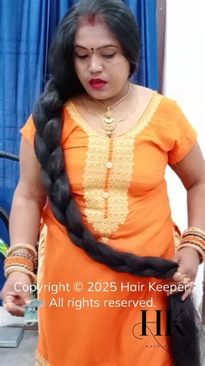 ILHW/indianlonghairworld on Instagram: "King Cobra Braid! 🐍 Mature Lady's 6-Foot Floor-Touching Super Thick Hair Transformation! #shorts Watch the mesmerizing transformation as this mature lady styles her extraordinary hair! She boasts 6 feet of super long, floor-touching hair that is incredibly thick and dense. In this short, she masterfully creates a massive, voluminous 3-strand braid that is so thick and long, it truly resembles a King Cobra snake! After braiding, she beautifully flaunts her