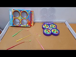 Unboxing and Review of Musical Rotating Fish Catching Game Fishing Games for Kids Include 32 Pieces
