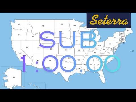 Sub 1:00.00 | Seterra Speedrun | 50 US States