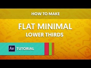 After Effects Tutorial: Lower Thirds in After Effects