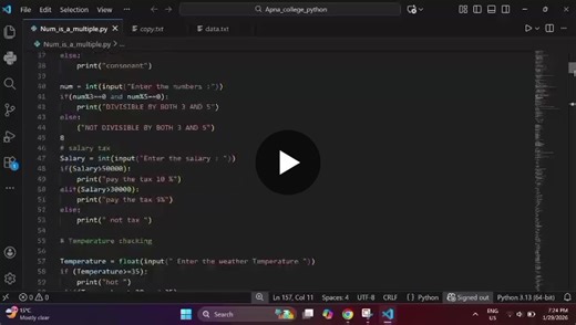 #python #datascience #learningbydoing #csestudent #codingjourney #consistency | ASHISH KUMAR
