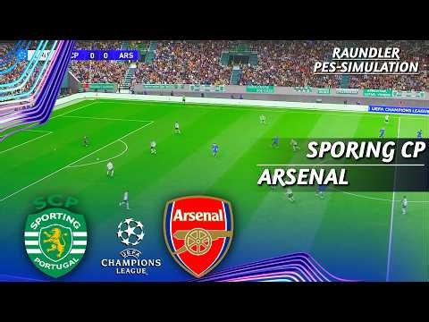Sporting CP vs Arsenal | UEFA Champions League | Quarter Final - 1st Leg | PES 2021 Simulation