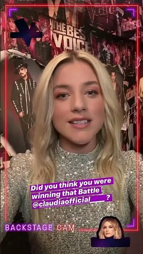 Claudia Harrison after winning her battle - The Voice Australia 2020