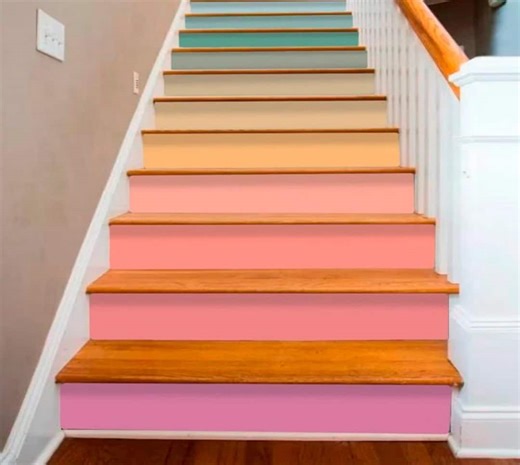 Stair Riser Stickers – Modern Colorful Rainbow Gradient Step Decals – Peel and Stick Vinyl Panels – Bold Removable Staircase Home Decor - Etsy