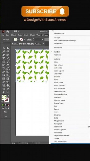 Create seamless pattern background - Adobe Illustrator Technique