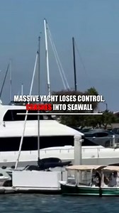 SHIPWRECKED: Wild video captures the moment a 70-foot yacht slams into a seawall along the California coast, as onlookers can't believe their eyes. The vessel suffered a mechanical failure, and the skipper was able to avoid hitting any other boats. Miraculously, no one was injured. | Fox News
