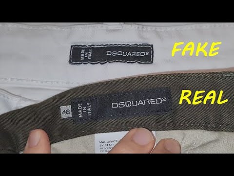 Real vs fake Dsquared 2 jeans. How to spot fake Dsquared denim trousers and pants