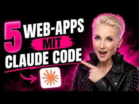 Claude Code: 5 Web Apps gebaut, ohne eine Zeile Code (als Anfänger)