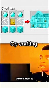 Minecraft but crafting are op 😍 costom weapon smith #minecraft #gaming #edit