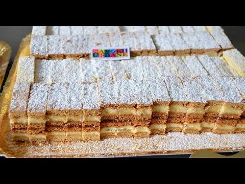 Honeybee Layered Cake (Albinița, Dulcineea) with semolina buttercream and jam CC SUB | Savori Urbane