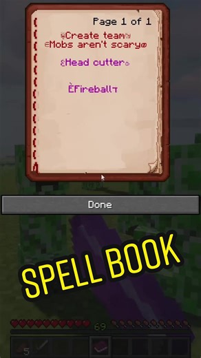 Spell book 3 ! 💪#minecraft #command #tuto #java #spell#book