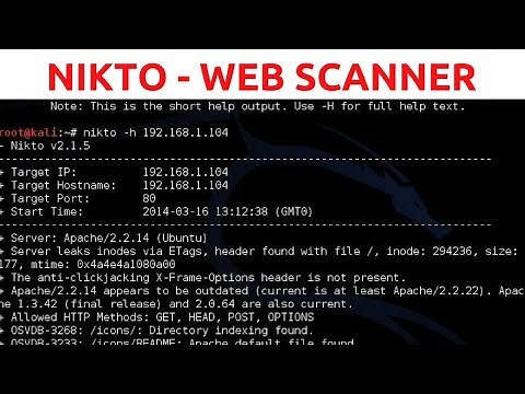 Nikto Web Vulnerability Scanner - Web Penetration Testing - #1