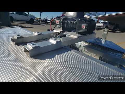 aluma 8200 seres tilt trailer winch mount demo and install