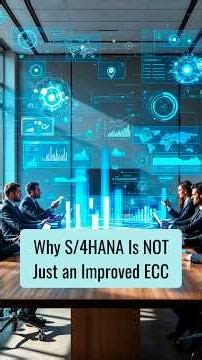 Why S/4HANA Is NOT Just an Improved ECC | ZaranTech #shorts