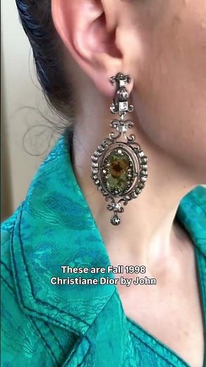 Fall 1998 Christian Dior Galliano Earrings | DSF Antique Jewelry