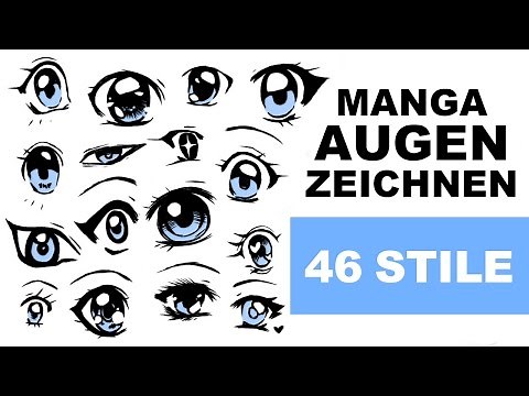 TUTORIAL | Manga AUGEN zeichnen - 46 Stile