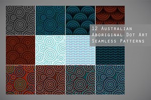 12 Australian Aboriginal art pattern, a Pattern Graphic by Natalyon