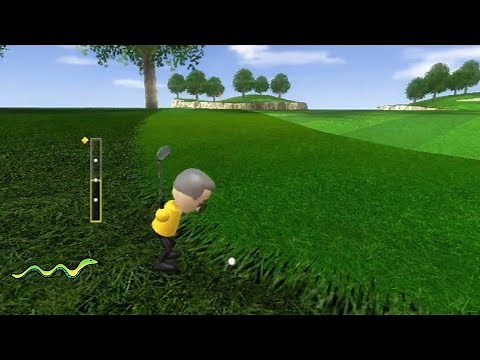 Wii Sports Golf - Incredible Double Eagle made standing out of bounds