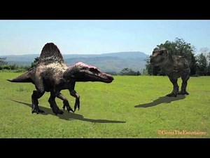 3D Animation - T-Rex and Spinosaurus!!