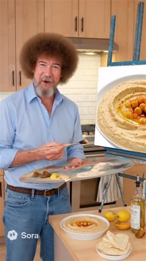 Eric Barker on Instagram: "Bob Ross explains the difference between a chickpea and garbanzo bean 😭😭"