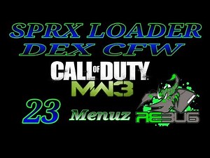 MW3 SPRX LOADER 23 Non host/host Menus 3 Spec Ops Menus For DEX / CFW / PS3 (2020)
