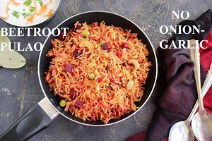 33K views · 378 reactions | Beetroot pulao is an easy, quick lunch box recipe. It has no onion and no garlic but tastes delicious with beets and green peas. Try this colorful rice for kids lunch box. Youtube link to this recipe: https://youtu.be/hfruiB_4PCU Subscribe to my channel: https://bit.ly/2RI2ru4 Also check: tomato pulao: https://youtu.be/TesF-8S1z6g | Udupi-recipes | Facebook
