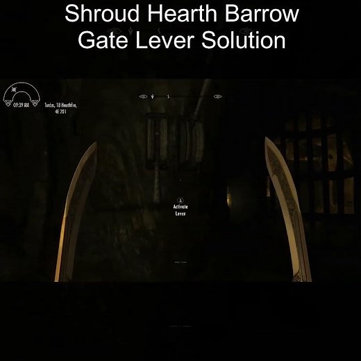 Skyrim Shroud Hearth Barrow Gate Puzzle Short