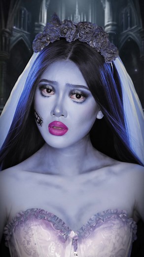 Corpse Bride Halloween Makeup Transformation 2024