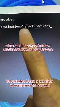 Haz tu propio backup o copia de seguridad de los drivers de tu PC. #teclamaestra #driver